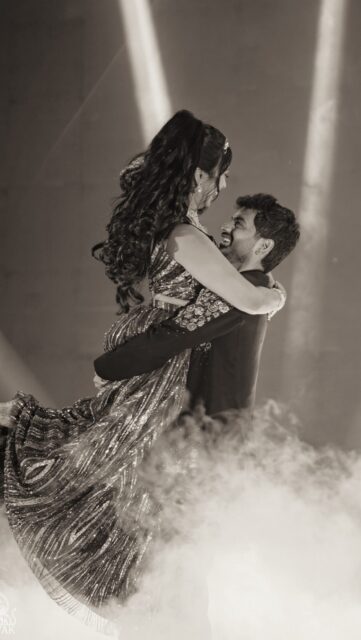 When the music drops, and nobody sits down 🪩

Sushmitha & Prudhvi’s Sangeet was a whole vibe from start to finish. The energy never dipped, the dancing never stopped, and the moments? Absolutely priceless ✨

MUA: @zingmakeupartist
.
. 
[sangeet night, sangeet decor, bride dance sangeet, groom dance, wedding dance, candid sangeet moments, editorial wedding, cinematic wedding sangeet, Indian wedding celebration, luxury wedding events India] 
. 
#sangeetnight #sangeetdecor #vogueweddings #luxurywedding #weddingreels