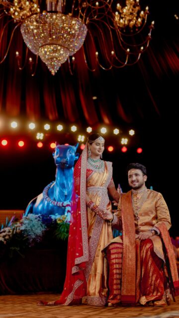 An instant phone shot reel of a couple too beautiful to miss ❤️

Apeksha & Vivek ✨
Dressed for the big day, looking effortlessly perfect in every frame. 

MUA: @afsharangila_makeupartist 
Jewellery: @shreejewellersofficial 
Outfits: @shravankummar 
Venue: @neoconvention 
Decor: @shiivam_eventz 
Photographer: @shriyak
.
.
.
.
[Shriyak Wedding Photographer, Phone Shot Reel, Instant Reel, Wedding Outfits, Pelli Roju, Telugu Wedding, Bride & Groom, South Indian wedding, South Indian Bride & Groom, South indian wedding decor, Pellikuturu, Pellikoduku, Pellikuturu jewellery, bridal makeup, luxury wedding, big fat Indian wedding]

#shriyak #wedding #weddingphotography #teluguweddings #bride